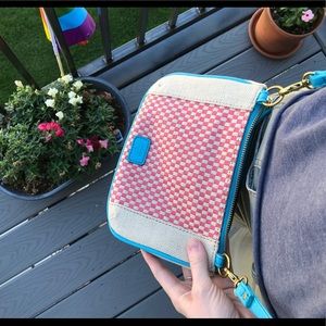 Fossil Kira Small Crossbody Purse Canvas Bag